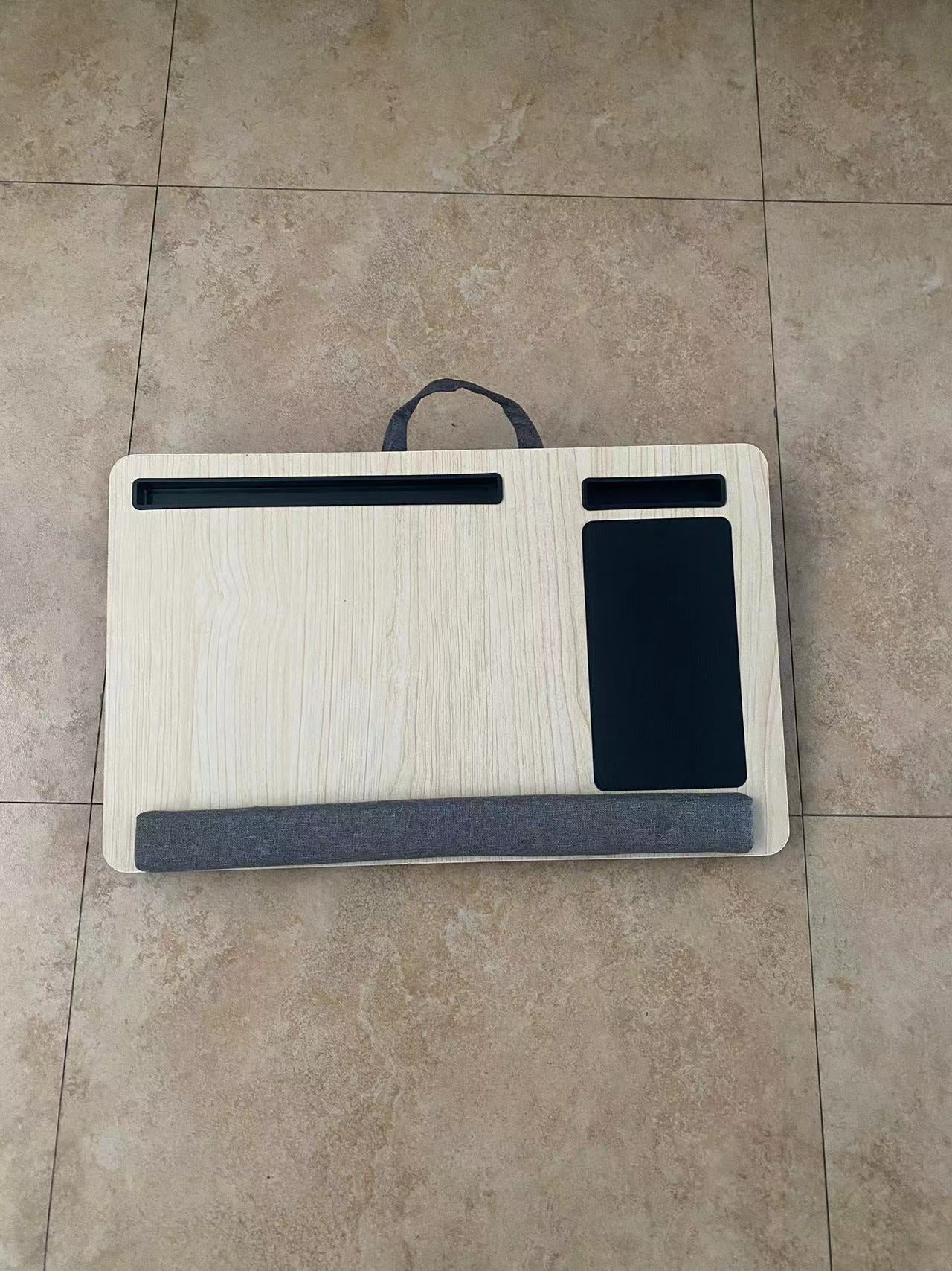 Adjustable Laptop Table with Soft Backrest