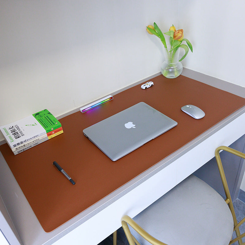 Leather Mouse Pad Large Desk Mat Waterproof Customizable Office Writing Pad